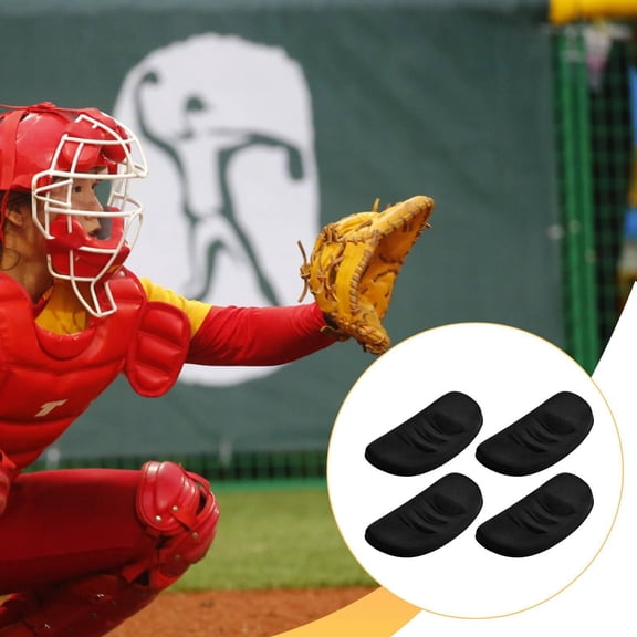 koolsoo 4 Pieces Chin Cup Catchers Helmet Chin Guard Pad Breathable Cushion Protection Pad Portable Lightweight Sports Accessory Comfortable EVA Material Suit