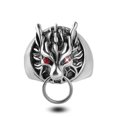 thumbnail image 3 of Wolf Head Ring Animal Inspired Fashion Statement Jewelry for Men and Women Unique Design Alloy Ring Fashion Jewelry, 3 of 6