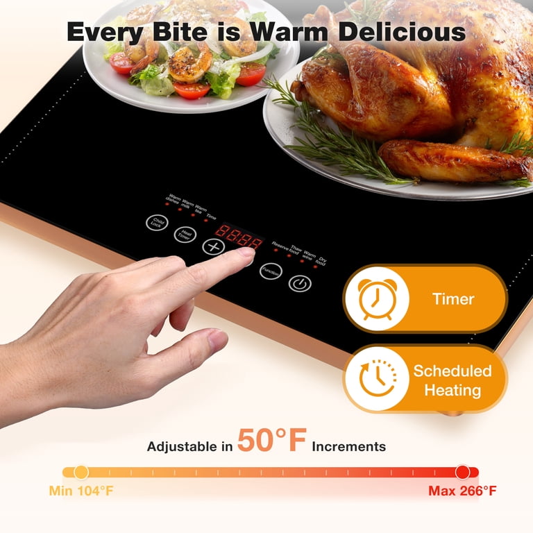 Warmounts Electric Warming Tray 40x12 Inch with Smart Timer photo 3