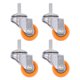 thumbnail image 2 of FELTECHELECTR 4 ruedas giratorias para sillas, ruedas universales para muebles., 2 of 6
