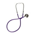 thumbnail image 2 of MABIS Stethoscope, Adult Dual Head to Listen to Sounds from Large Organs or Specific Areas of The Body with Large Diaphragm for High or Low Frequencies, 22 Inch Y Tubing, Purple, 2 of 4