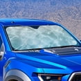 thumbnail image 2 of Yuyamidu Water Car Sun Shade Windshield Blue Sea Automobile Windshield Sun Shade for SUV Van Big Sedan Car Accessories Large Shade for Car Window, 2 of 7