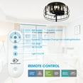 thumbnail image 4 of Parrot Uncle Ceiling Fans with Lights Flush Mount Small Low Profile Ceiling Fan with Remote Control Bladeless Ceiling Fan for Bedroom, 13 Inch, 4 of 9