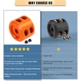 thumbnail image 4 of ORUYROP Winch Cable Hook Stopper, Silicone Rubber Stopper Protects Synthetic Winch Rope, Towing Hook, Cable Line for ATV UTV, Orange, 4 of 7