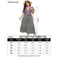 thumbnail image 5 of Yesfashion Womens Plus Size V Neck Wrap Maxi Dress High Waist Ruffle Summer Casual Dress With Belt, 5 of 5