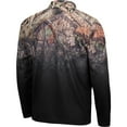 thumbnail image 3 of Men's Colosseum Black Nebraska Huskers Mossy Oak Fleet II Quarter-Zip Jacket, 3 of 3