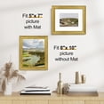 thumbnail image 3 of decorUhome 8x10 Picture Frames Set of 2, Display 5x7 Pictures with Mat or 8x10 without Mat, Wall and Tabletop Display Photo Frames, Gold, 3 of 9
