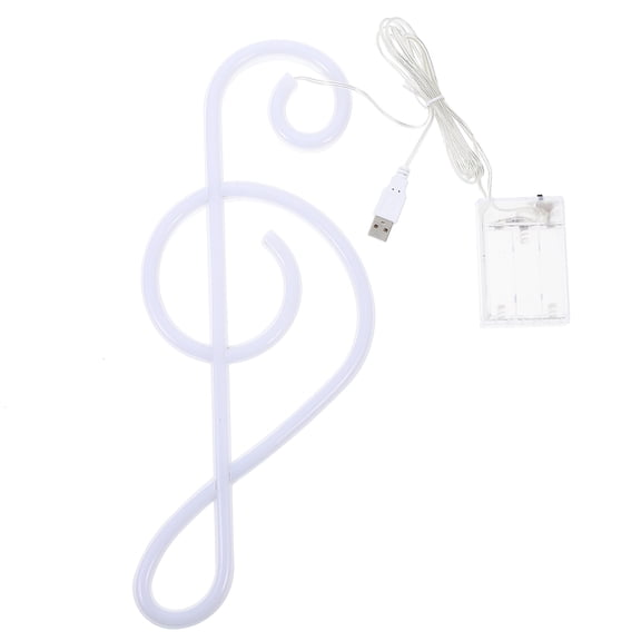 LEORX Blue Music Note Neon Light Decorative Lamp for Bar and Home Ambiance