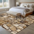 thumbnail image 4 of Brick Large Area Rugs 6x9 ft Abstract Multi Colored Brick Wall Photo Washable Rug Non Slip Indoor Carpet Absorbent Floor Mat for Living Room Bedroom Dining Room, 4 of 9