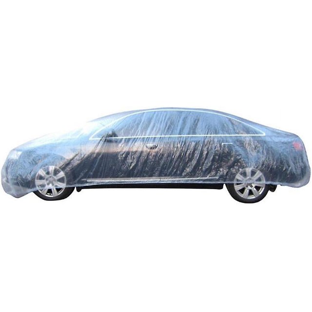 Cubiertas universales de plástico desechables transparentes para coche, cubierta impermeable para garaje, almacenamiento temporal, 3,8 m x 6,6 m