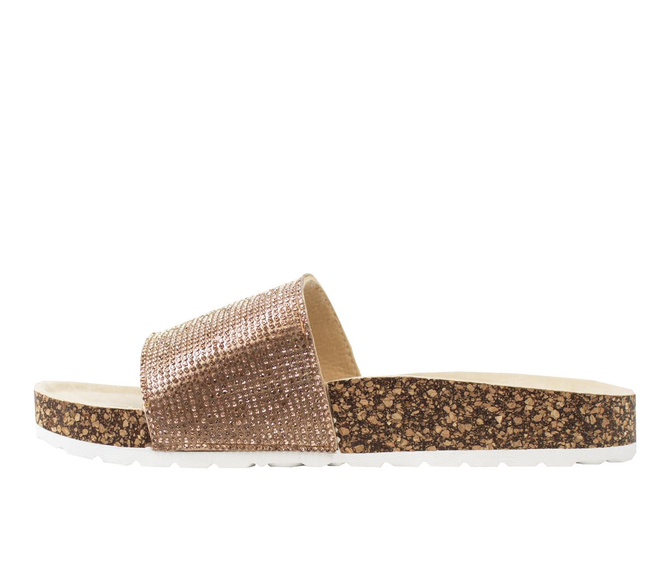 Alexis Bendel Women's Adult Comfort Rhinestone Embellished Slide Sandal