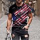 thumbnail image 2 of Soldier - playera de manga corta para hombre, diseño patriótico de la bandera americana, 4 de julio 03-Multicolor XXL 03-Multicolor XXL Xishao ropa, 2 of 2