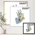 thumbnail image 4 of Designart 'Abstract Minimal Shapes Under Flowers II' Modern Framed Canvas Wall Art Print, 4 of 5