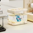 thumbnail image 3 of Plastic Fish Tank for Goldfish Transparent Desktop 12X10X8Cm, 3 of 6