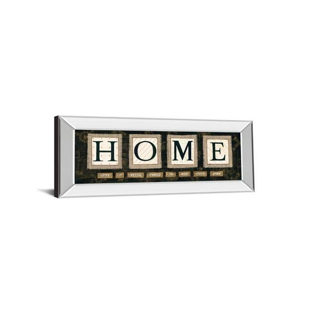 Classy Art 1571MF 18 x 42 Po Maison par Anne Lapoint Imprimé Mural Encadré