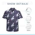 thumbnail image 7 of High Quality Hawaiian Shirts for Men Short Sleeve Aloha Beach Shirt Floral Summer Casual Button Down Shirts Blouses V89RNN, 7 of 7