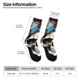 thumbnail image 5 of Yiaed Bow Flower Skull Print Great elasticity Crew Socks Sports socks for Men and Women, 5 of 5