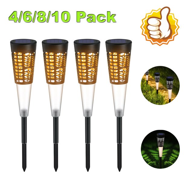 CJC Solar Pathway Lights Solar Garden Lights Outdoor, Waterproof Led