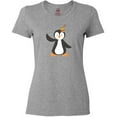 thumbnail image 3 of Inktastic Cute Penguin, Baby Penguin, Penguin with Party Hat Women's T-Shirt, 3 of 5