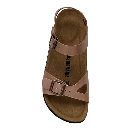 Details about   CUSHIONAIRE Women's Lauri Cork Footbed Sandal with Comfort
