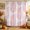 Pink, Blush, Rose, variant on Indigo Blue Palm Leaves Shower Curtain, Waterproof Shower Curtains for Bathroom, Summer Tropical Tree Coastal Plants Washable Fabric Bathtub Curtain Set Bath Decor with 12 Hooks Extra Long 72"x96"
