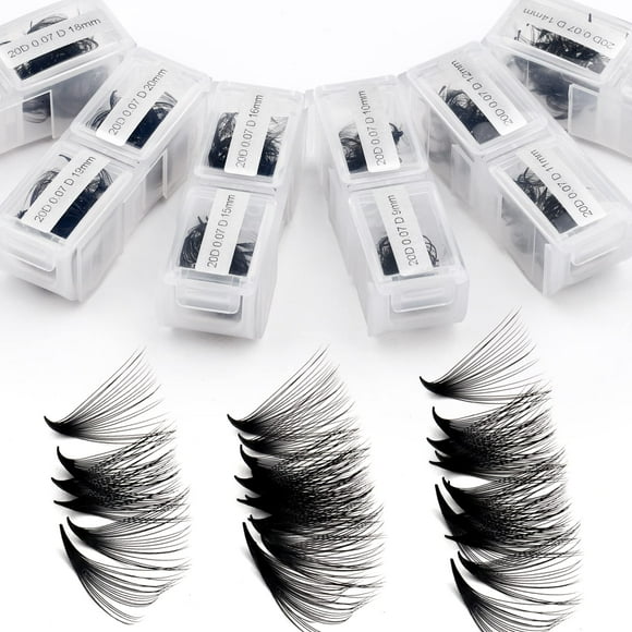 Extensiones de pestañas WENDY Lashes Premade Fans 1200 unidades 20D