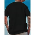 thumbnail image 2 of [Cotton Frederick Casual Tee] 100% Cotton Frederick Casual Novel Men's T-shirt - Short-Sleeved Summer Shirt, Comfortable Fit, Fashionable Street Style Round Neck, 2 of 5