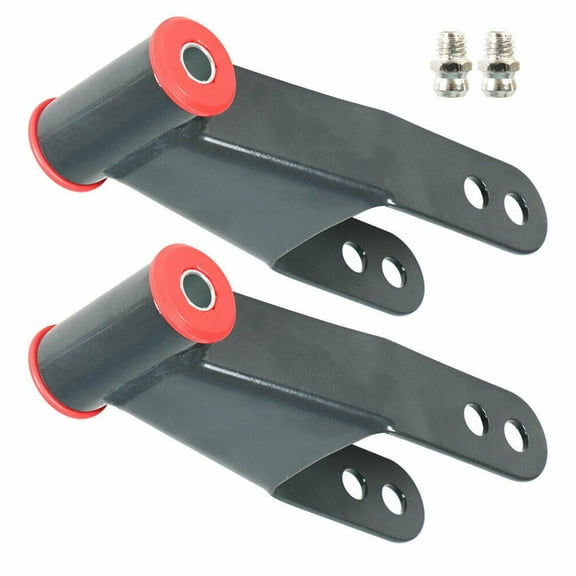 2" Rear Drop Lowering Shackles For Chevy Silverado 1500 2019 2020 2021 2022