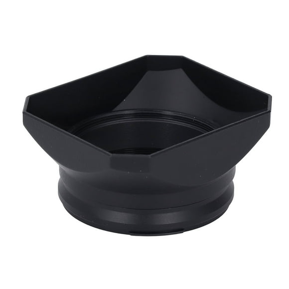Square Metal Lens Hood Shade for Fuji X100,Retro Digital Camera Lens Hood Shade for Fuji X100 Series for 49mm Filters