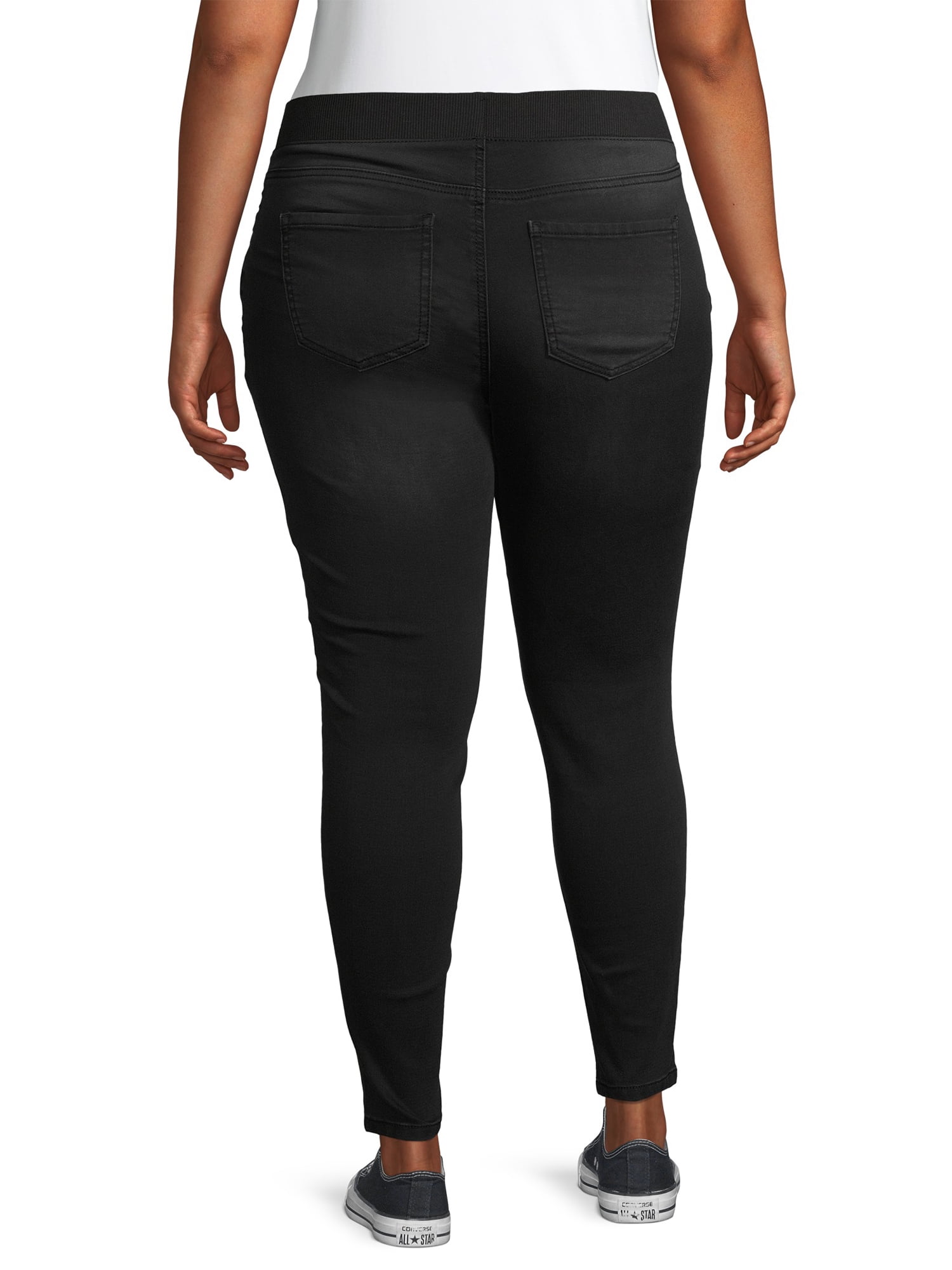 Black jeggings walmart deals