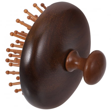 ACDANC Wooden Scalp Massager for Hair Use with Light Brown for Washing and Various Hair