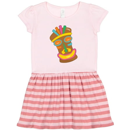 

Inktastic Happy Tiki Face Gift Toddler Girl Dress