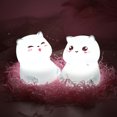 thumbnail image 4 of Miangastore 1Pc USB Charging Cat Lamp Color Changing Patted Lamp for Home Bedside (White), 4 of 8