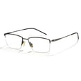 thumbnail image 1 of Cyxus Blue Light Glasses Half Frame Rectangle para hombres y mujeres Anti Eye Strain Block Ultraviolet Clear Lenses Cyxus Style, 1 of 7