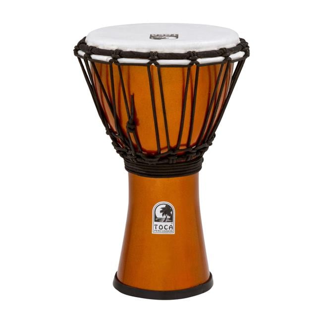 Toca Freestyle II Colursound Djembe - 7 Pouces, Orange Métallique