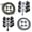 style:style4, variant on 4pair Elastic Shoe Laces - No Tie Shoelaces for Adults and Kids, Lock-in for Safety - Tieless Shoestrings One Size - style:style1