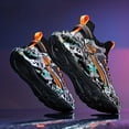 thumbnail image 2 of Perfect-Men's Lace-up Graffiti Trendy Blade Type Sneakers - Breathable - Running Shoes  And Shock-absorbing, 2 of 9