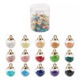 thumbnail image 2 of EOEMY 90Pc Round Glass Ball Penadnts Colorful Cute Hang Dangle Charms Ornament 21~22mm, 2 of 8