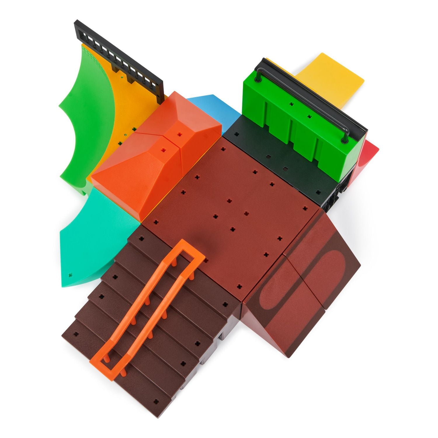 Tech Deck, Pyramid Shredder 2.0, X-Connect Park Creator, Coffret rampe personnalisable à construire avec fingerboard exclusif, jouet pour enfants à partir de 6 ans