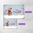 thumbnail image 5 of Hello Winter Goldendoodle Smiling in Red Scarf Hat Welcome Christmas Horizontal Metal Aluminum Sign Doodle Dog Lover Gifts Idea Wall Art Home Decor - 00017, 5 of 5