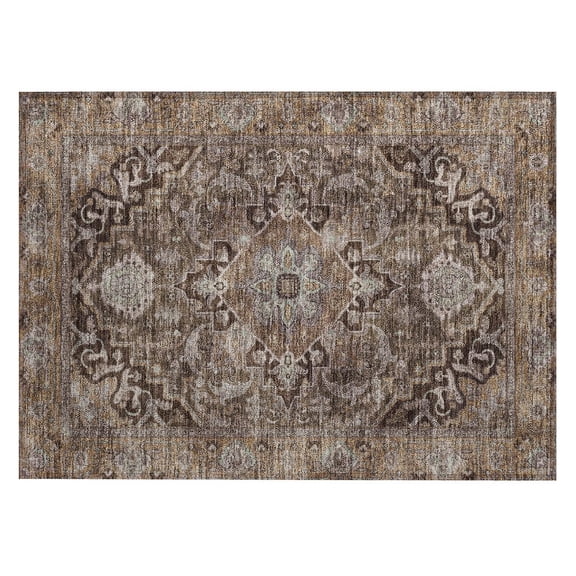 Dalyn Rugs Machine Washable Indoor/Outdoor Chantille ACN2165 Brown 1'8" x 2'6" Rug