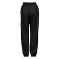 thumbnail image 6 of Sngxgn Women's Low Waist Cargo Pants Wide Leg Baggy Trousers Trendy Casual Vintage Y2k Baggy Pants with Multi Pockets(Black,L), 6 of 6