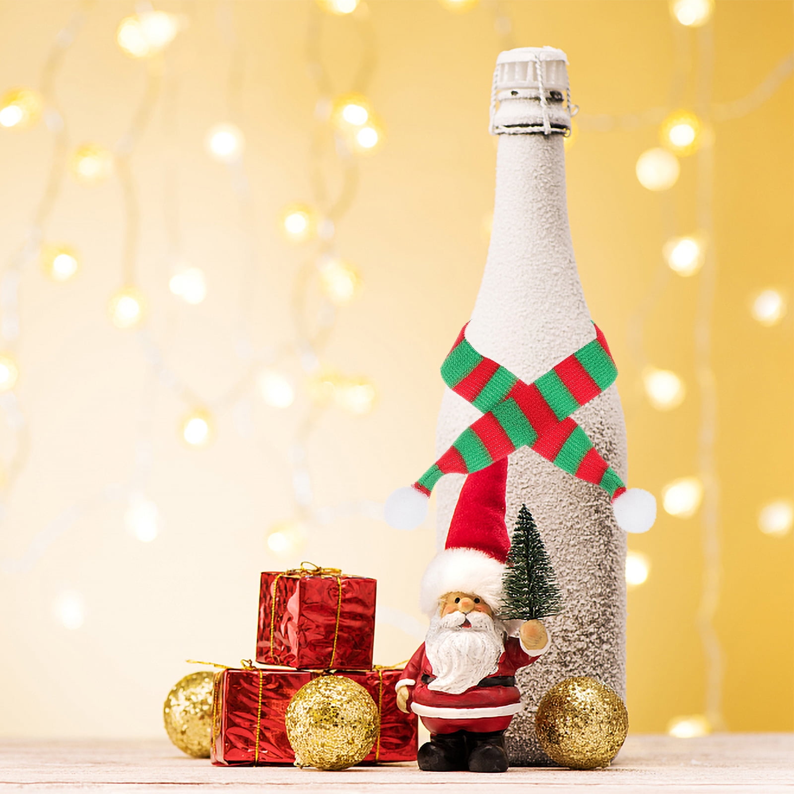 30 Mini écharpes De Noël Rouges Et Blanches - Pour Décorer Poupées, Bouteilles, Cadeaux Et Animaux !
