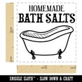 thumbnail image 2 of Homemade Bath Salts Cast Iron Tub Self-Inking Rubber Stamp Ink Stamper - Red Ink - Small 1 Inch, 2 of 7