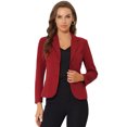 thumbnail image 1 of AllegK ChaqueDe Traje De ChaqueElástiCon Cuello De SolaPaOficiDe Trabajo PaMujer BorgoXL, 1 of 5