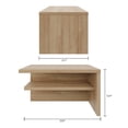 thumbnail image 4 of Nexera Camden Extension Nightstands Set of 2, Brown Oak, 4 of 4