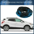 thumbnail image 3 of Unique Bargains Universal Car Door Edge Guards 49.21ft U-Shaped Door Scratch Protection Guard Chrome Blue 1 Pc, 3 of 7