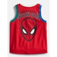 thumbnail image 6 of Spider-Man Toddler Boys Graphic Tank Top and Short Set, 2 Piece, Sizes 12M-5T, 6 of 7