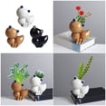 thumbnail image 2 of Cartoon Emmet Window Planter, Ceramic Cactus Container for Mom’s Bedroom, Desk Gardening Decor, 2 of 9