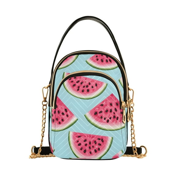 joogoo Women Watermelons Chain Crossbody Bags Shoulder Handbag Phone Purse